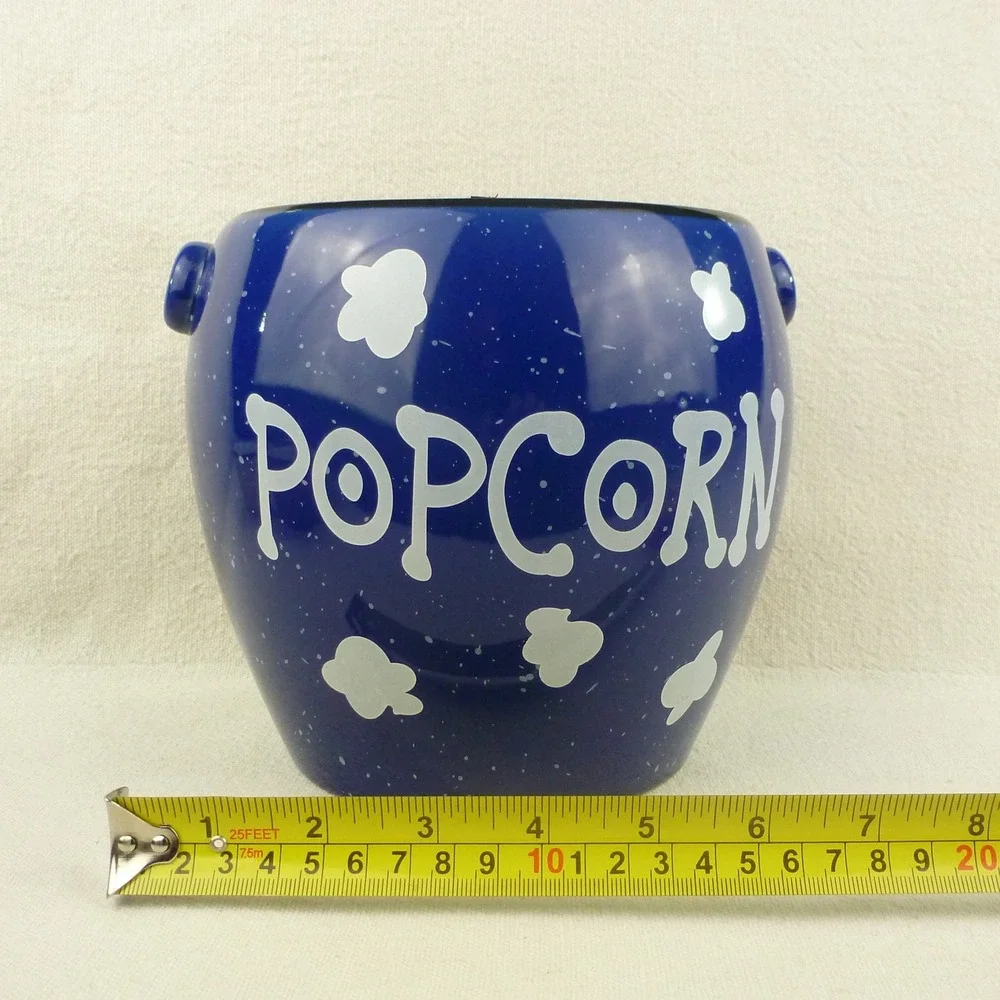 WMG 2004 Ceramic Popcorn Bucket and 3 Individual Serving‎ Bowls Set Multi